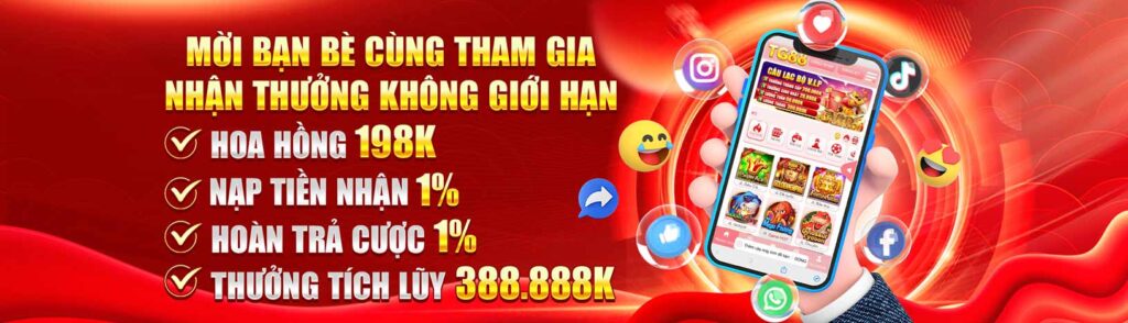 Mời bạn bè tham gia nhận hoa hồng từ TG88